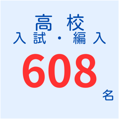 高校入試・編入６０８名